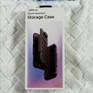 Shock-Absorbent Storage Case for Switch 2 — Black